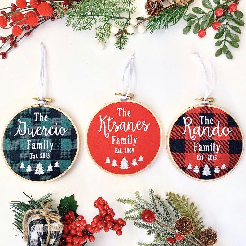 Our First Christmas Personalized Ornament | Custom Family Christmas Ornament