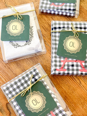 Red & Black Buffalo Check Wreath Wrap | Personalized Door Decor | Hostess Gift | Holiday Decor | Housewarming Gift