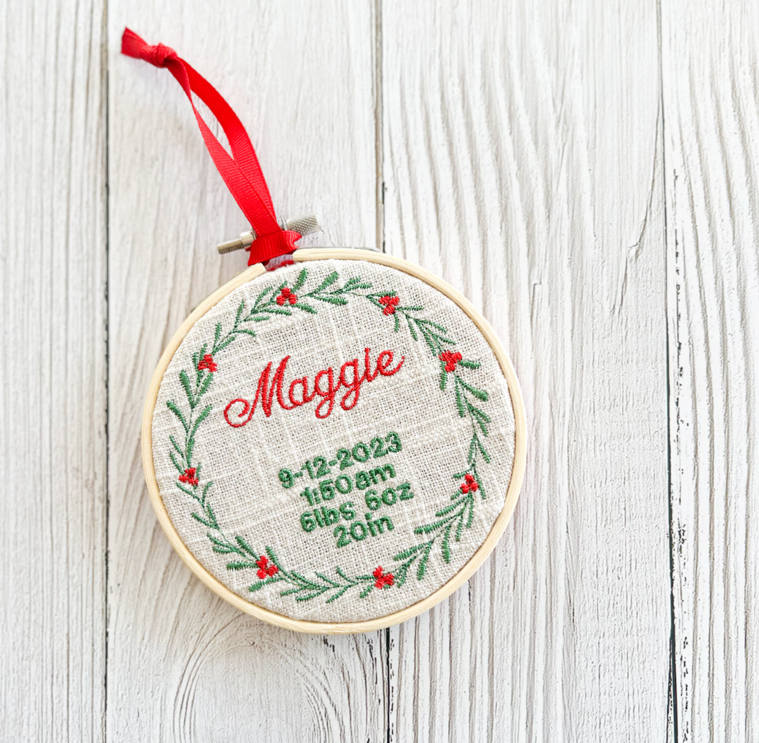 Birth Stats Ornament