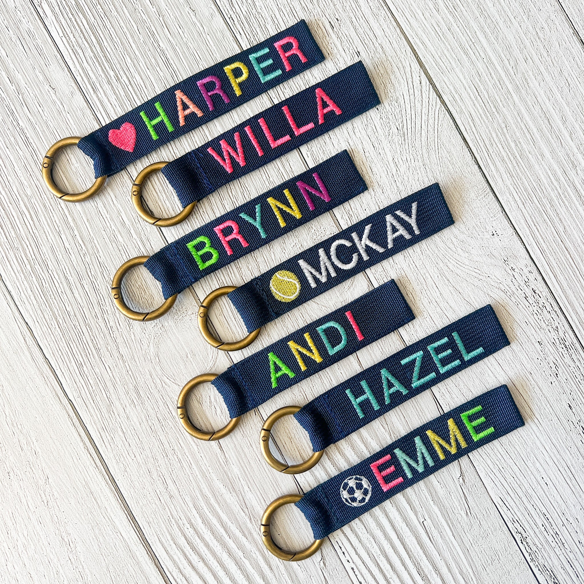 Custom Personalized Unique Fashion Embroidered Keychains Bag - Temu