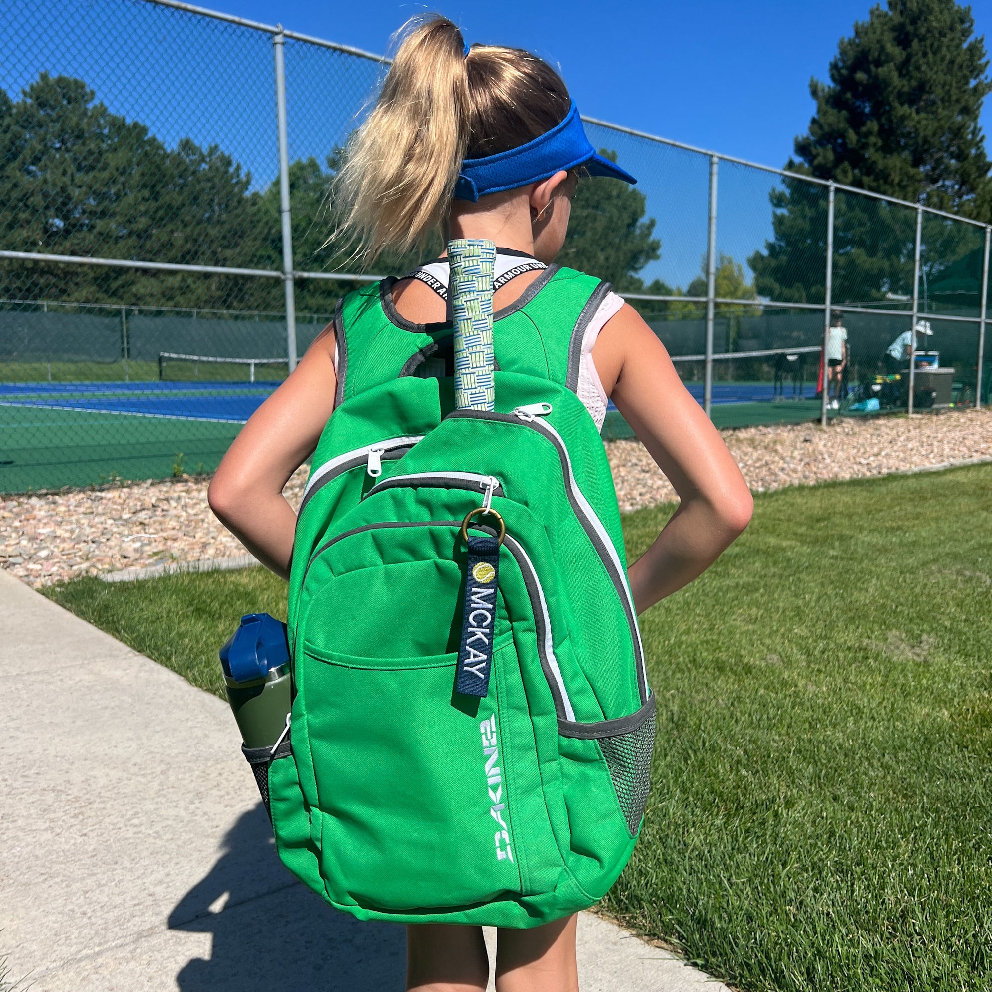 Custom Embroidered Bag Tag | Keychain | Tennis Team Nametags