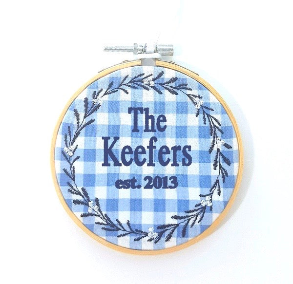 Family Holly Wreath Ornament - as seen on HGTV, Home Town