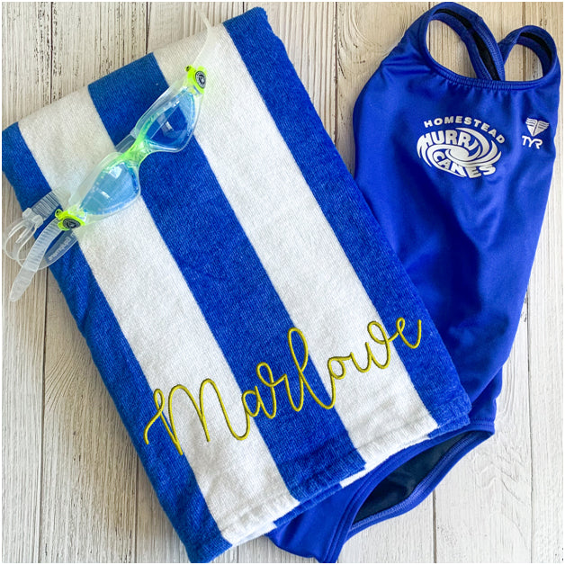 Lillian Vernon Personalized Fairy Towel For Girls - 30"x60", Custom Name Embroidery, 100% Cotton